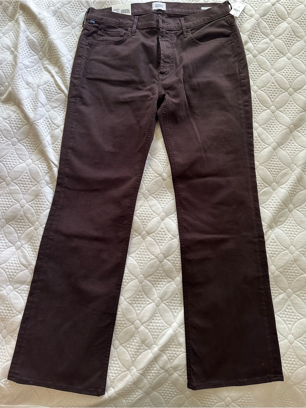 Citizens Of Humanity Dark Brown Straight-Leg Jeans